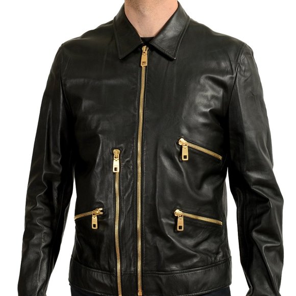 Dolce & Gabbana Men Black Nylon Full Zip Bomber Jacket main image 0
